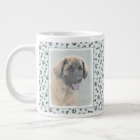 Leonberger Painting - Cute Original Dog Art