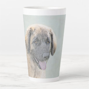 Leonberger Painting - Cute Original Dog Art Latte Mug