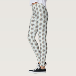 Leonberger Painting - Cute Original Dog Art Leggings