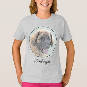 Leonberger Painting - Cute Original Dog Art T-Shirt