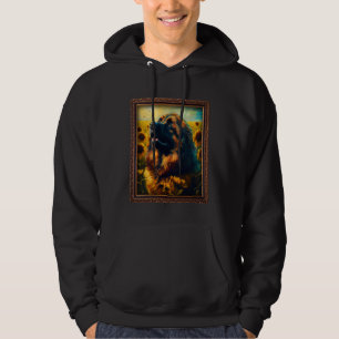 Leonberger Painting Sunflower Flower Mom Women Flo Hoodie
