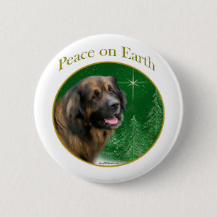 Leonberger Peace 6 Cm Round Badge