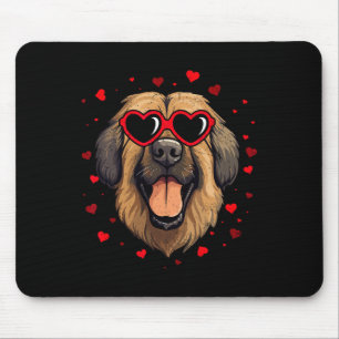 Leonberger Valentine Heart Cute Dog Lovers Mouse Pad
