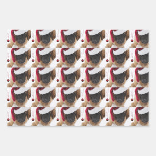 Leonberger variety wrapping paper sheet