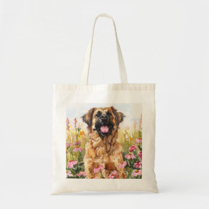 Leonberger Watercolor Tote Bag