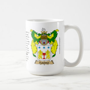 Leone name, the Origin, the Meaning and the Crest Coffee Mug