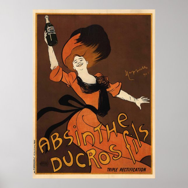 Leonetto Cappiello Absinthe Ducros Son Poster (Front)