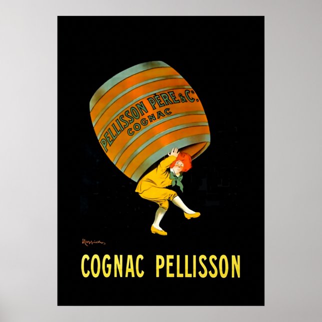 Leonetto Cappiello Art Deco Image Cognac Pellisson Poster (Front)