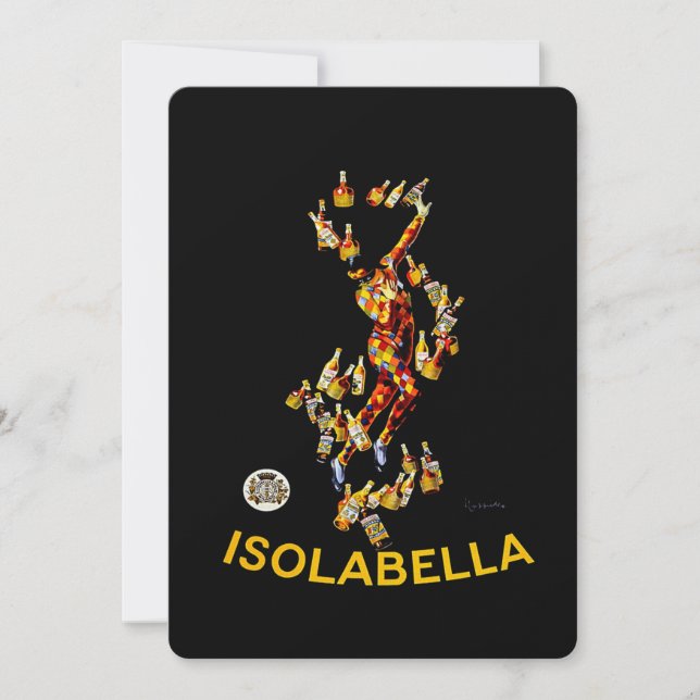 Leonetto Cappiello Isolabella Liqueur Advertising Invitation (Front)