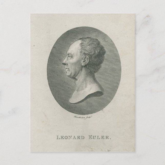 Leonhard Euler Postcard (Front)