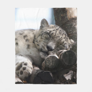 Leopard 002 fleece blanket