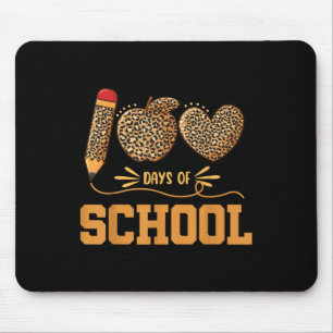 Leopard 100 Days Of School 100th Day Teachers Pupi Mouse Pad