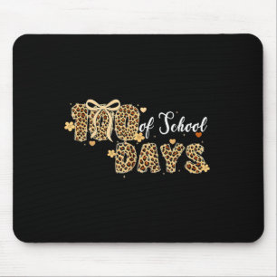 Leopard 100 Days Of School Funny Kids Teachers Gir Mouse Pad
