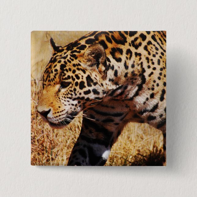 Leopard 15 Cm Square Badge (Front)