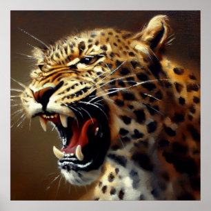 Leopard (5) Wild Cat Poster