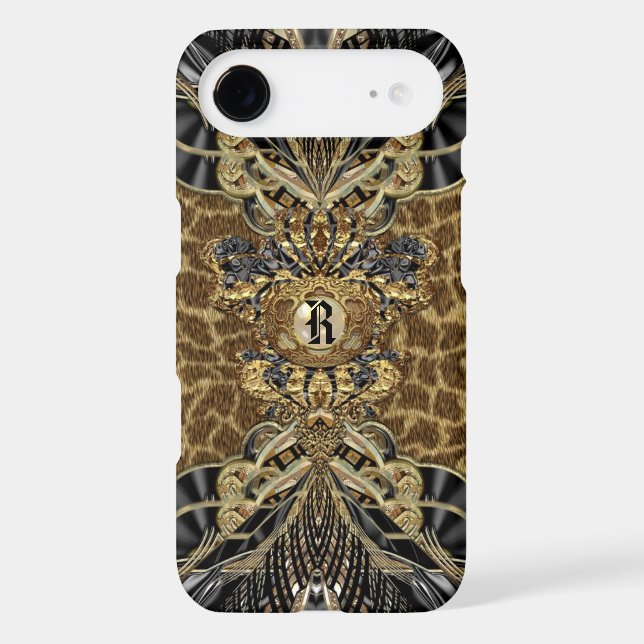 Leopard 6/6s Wild Side Elegant Monogram Plus Case-Mate iPhone Case (Back)