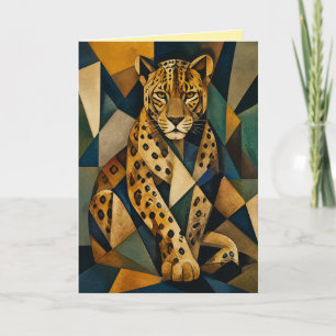 Leopard Abstract Greeting Card