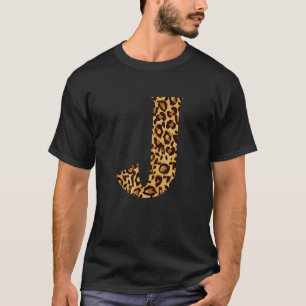 Leopard Alphabet J   School Teachers Students Kids T-Shirt