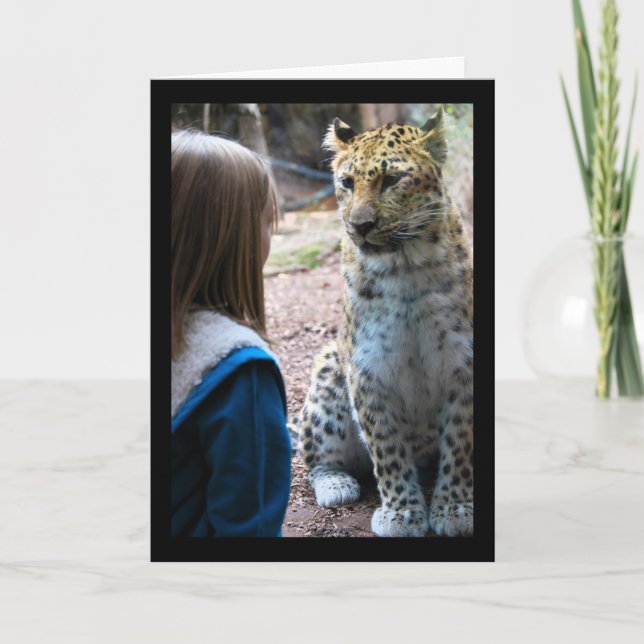 Leopard and Child Card (Front)