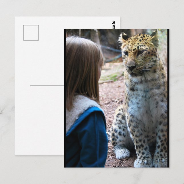 Leopard and Child Postcard (Front/Back)
