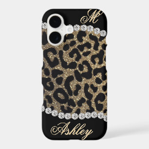 Leopard and Diamond Monogram