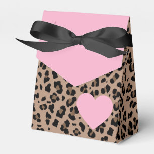 Leopard and Light Pink Party Favour Box