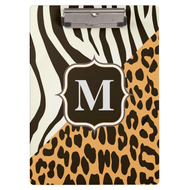 Leopard and Zebra Clipboard (Front)