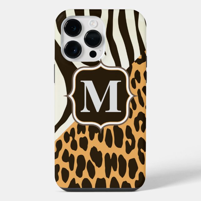 Leopard and Zebra iPhone Case (Back)