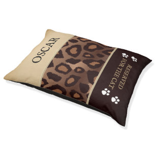 Leopard Animal Pattern - Personalize Pet Bed