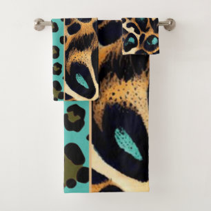 LEOPARD Animal Print - Bath Towel Set