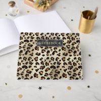 Leopard Animal Print Black Faux Foil And Title