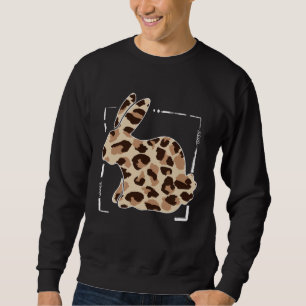 Leopard Animal Print Easter Hunting Season Outfit Sweatshirt