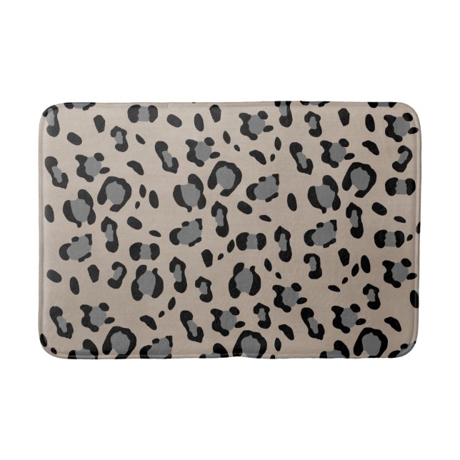 Leopard Animal Print Glam #15 Bath Mat (Front)