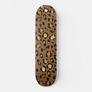 Leopard Animal Print Glam #29 #pattern #decor #art Skateboard