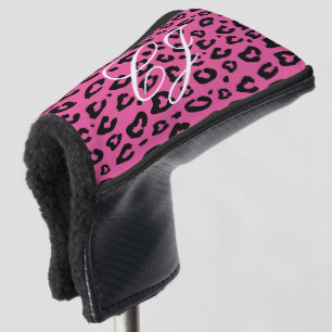 Leopard animal print golf accessory gift for her head cover