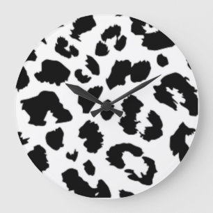 LEOPARD ANIMAL PRINT LARGE CLOCK
