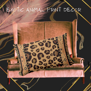 Leopard Animal Print Lumbar Cushion