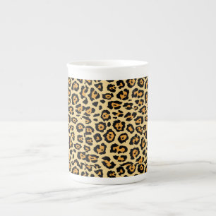 Leopard Animal Print Pattern Bone China Mug