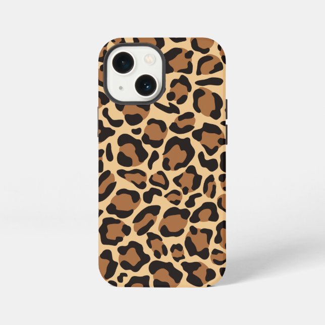 Leopard Animal Print Pattern iPhone Case (Back)