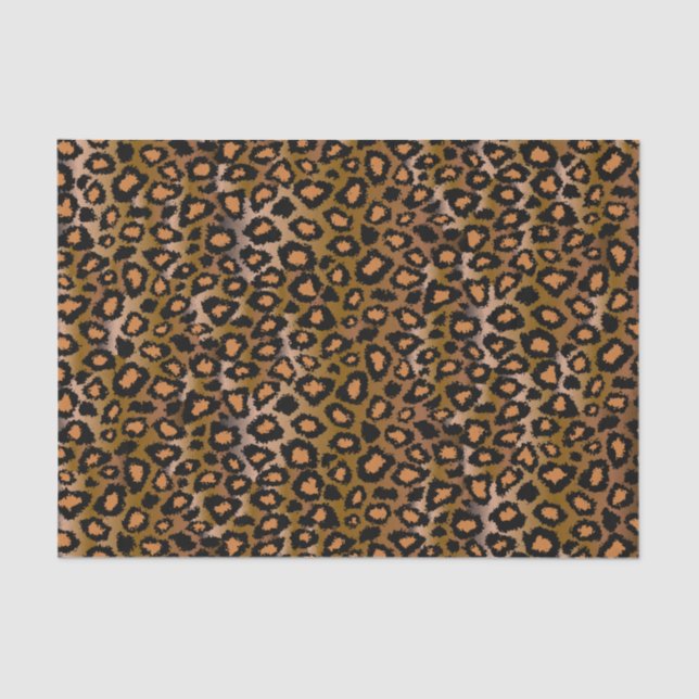 Leopard Animal Print Pattern Tissue Paper (Front)