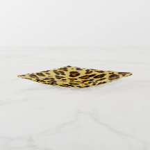 Leopard Animal Print Pattern Trinket Tray