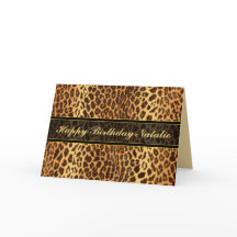 Leopard Animal Print Personalised
