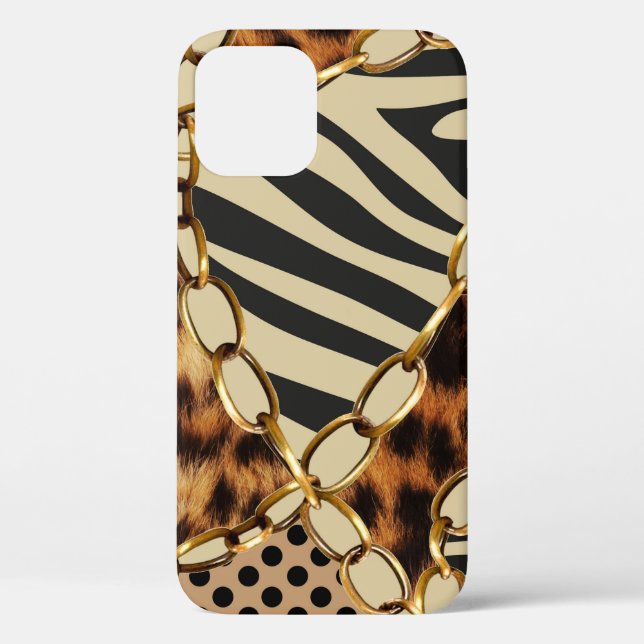Leopard Animal Print Seamless Pattern Case-Mate iPhone Case (Back)