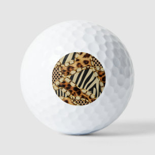 Leopard Animal Print Seamless Pattern Golf Balls