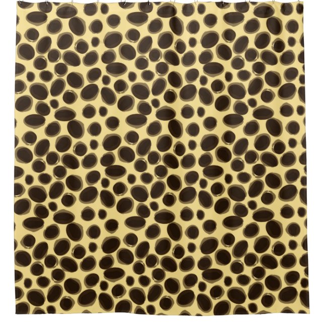 Leopard Animal Print Shower Curtain (Front)