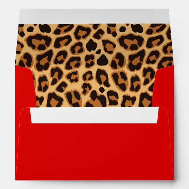 Leopard Animal Print Skin Pattern Envelope (Back (Bottom))