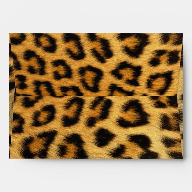 Leopard Animal Print Skin Pattern Envelope (Back (Top Flap))