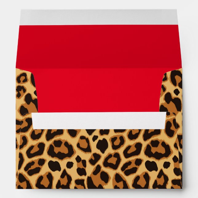 Leopard Animal Print Skin Pattern Envelope (Back (Bottom))