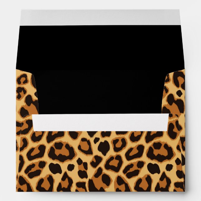 Leopard Animal Print Skin Pattern Envelope (Back (Bottom))
