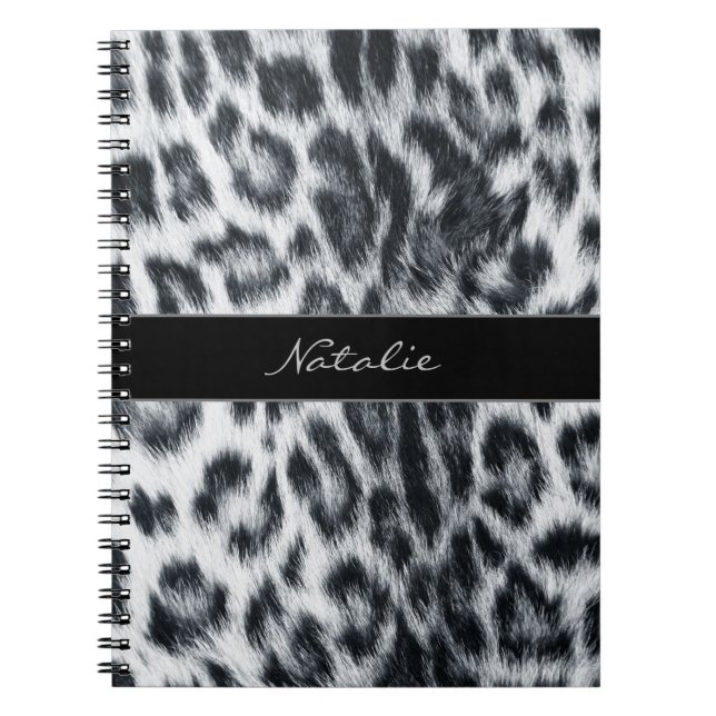 Leopard Animal Print Skin Pattern Notebook (Front)